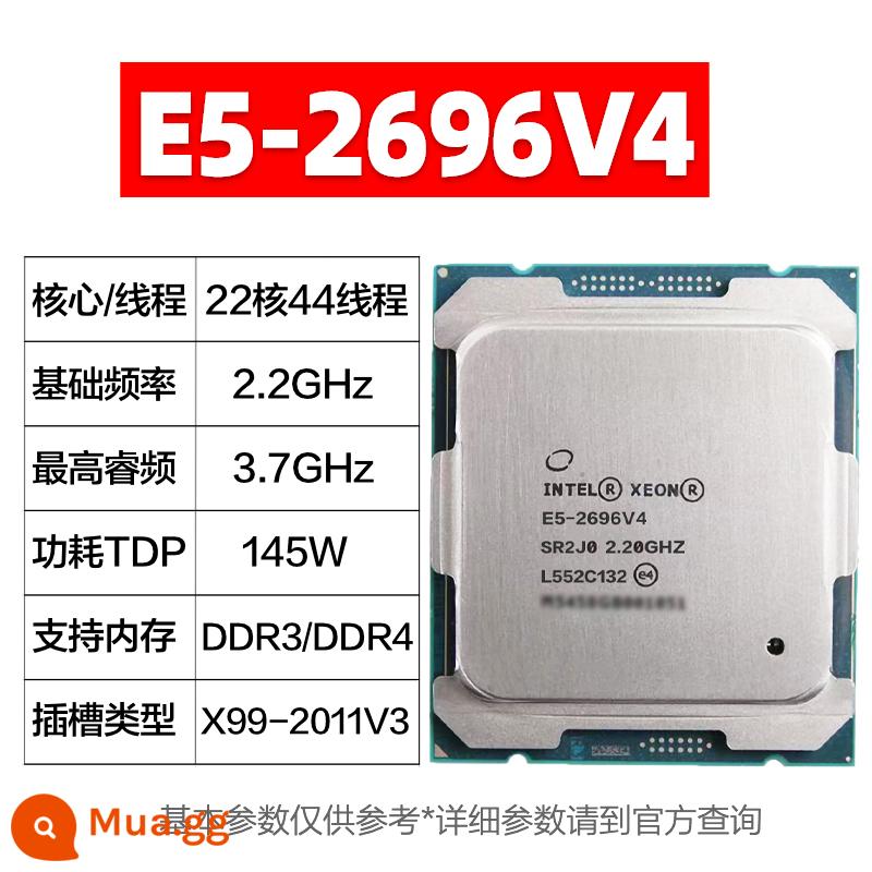 E5-2666V3 2667 2673 2676 2678 2680 2696 2698 2686 V3 V4 CPU - E5-2696V4 [22 lõi 2.2GHz]