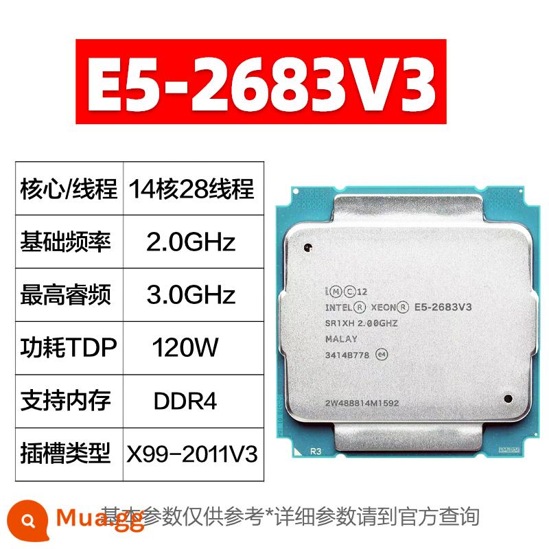 E5-2666V3 2667 2673 2676 2678 2680 2696 2698 2686 V3 V4 CPU - E5-2683V3[14 lõi 2.0GHz]