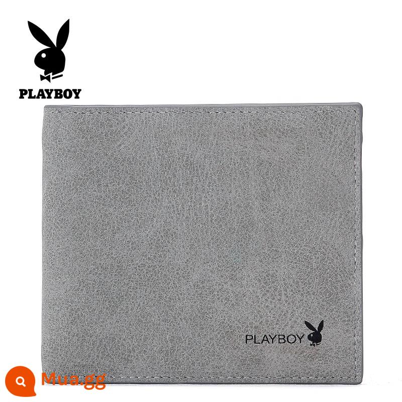 Ví Nam Playboy Phần Ngắn Học Sinh Mới Ví Dễ Thương Thời Trang Hàn Quốc Ví Mỏng Đơn Giản Hợp Thời Trang - Loại A màu xám (tìm cửa hàng chính hãng hàng đầu để đảm bảo tính xác thực)