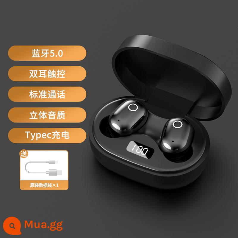 Tai nghe bluetooth bé gái giá rẻ mẫu dễ thương true wireless 2022 in-ear mini mới chất lượng âm thanh siêu tốt pin dài hàng chính hãng phù hợp huawei apple oppo millet vivo - Star Black [Chất lượng âm thanh nổi + Cuộc gọi tiêu chuẩn]