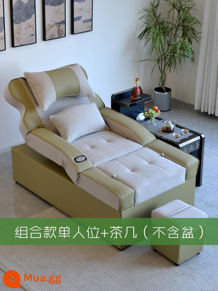 Ghế sofa ngâm chân giường trị liệu bằng điện mát-xa chân tất cả trong một giường xông hơi còn lại ghế phòng chờ ghế sofa ngâm chân - Mẫu kết hợp 1 *Vải kỹ thuật + Nhung kiến ​​*Có thể đặt trong chậu. Không bao gồm chậu * Bao gồm bàn cà phê