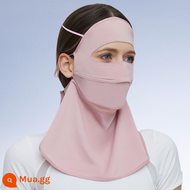 Xiangxiu đề xuất maskplus mặt nạ chống nắng mùa hè mỏng chống tia cực tím cho nữ mặt nạ lái xe toàn mặt - Kiểu ④ Earl Pink [Chiều dài 5208] Bảo vệ cổ chống tia UVUPF50+