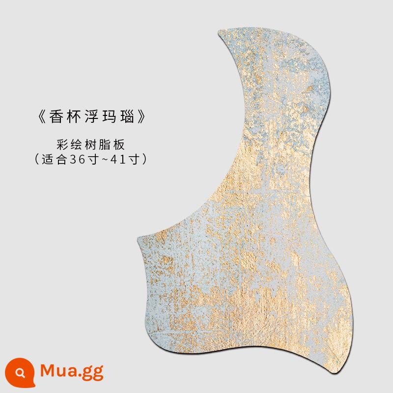 Douyin cùng một bảng bảo vệ guitar Bảng phụ kiện 41 -inch 40 dân gian ballad trang trí quét trong suốt Phim bảo vệ - Không dễ để lại dấu vết suốt 7 năm - Keo 3M] Mã Não Nổi Cốc Thơm