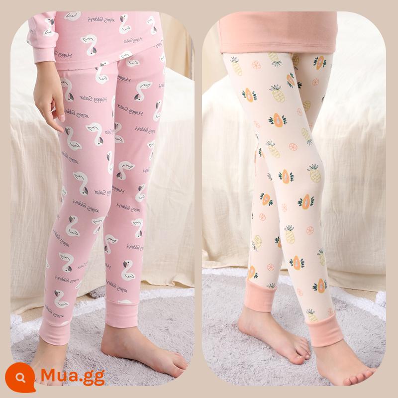 [2 gói] Quần vệ sinh bé gái cotton nguyên chất mặc bên trong mùa xuân và mùa thu đáy bé gái mỏng quần vệ sinh trẻ em cotton trẻ em trung và lớn - Sự kết hợp A