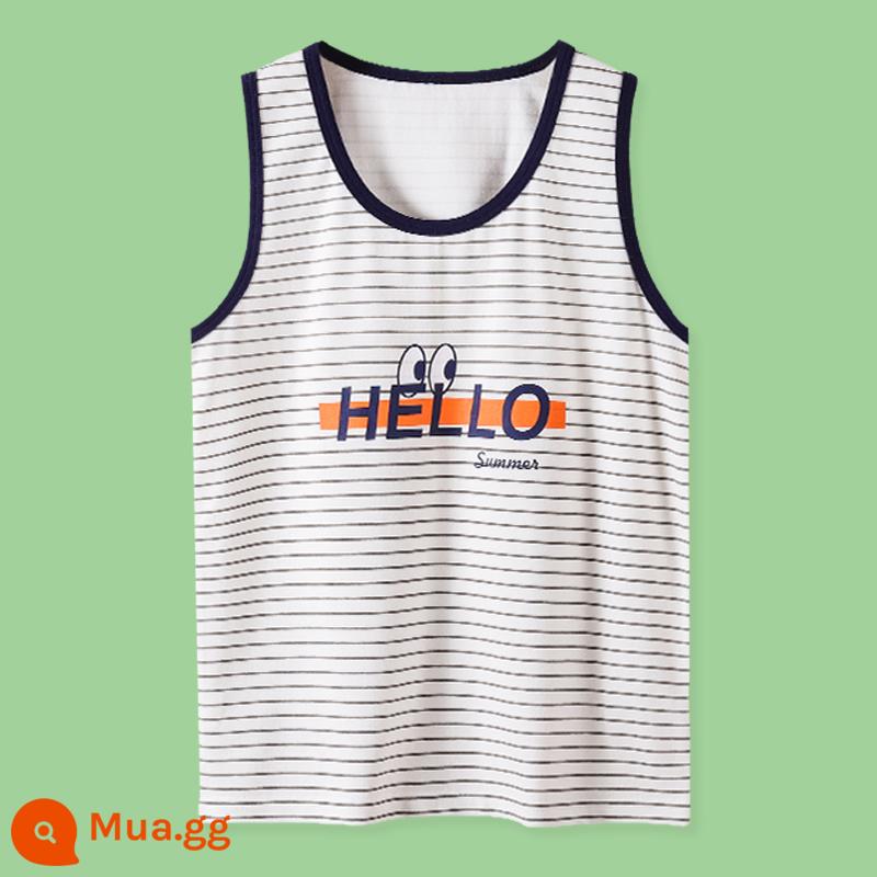 Áo vest bé trai cotton nguyên chất quần lót trẻ em bé trai quần lót trẻ em lớn quần lót cotton đáy vượt chướng ngại vật mùa hè trẻ em phần mỏng phần mùa hè - 19130BS