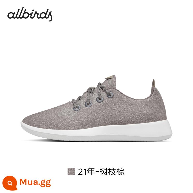 AllbirdsWool Runner Len Mùa Đông Thoáng Khí Thoải Mái Nam Giày Nữ Giày Giày Thường - 21 tuổi-Cành Cọ