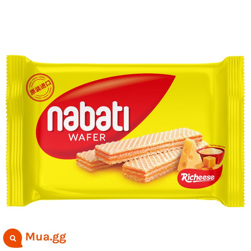 Bánh quy wafer nabati nhập khẩu Indonesia nabati ri wafer phô mai bánh sandwich sandwich phô mai snack 25g - Bánh quy wafer phô mai [40 gói]