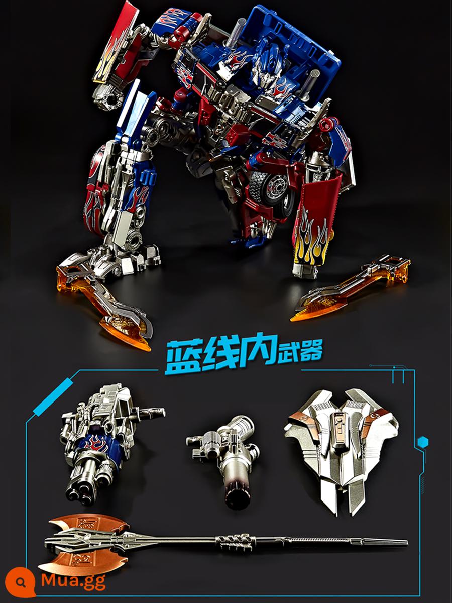 Đồ chơi biến dạng 5 King Kong Optimus Pillar chính hãng Bumblebee biến dạng phiên bản hợp kim bé trai mô hình xe robot - Chiến binh Qingtian [Hợp kim kết cấu một phần, cao khoảng 30 cm + Gói mở rộng vũ khí]