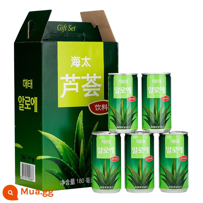 Thùng 12 lon nước ép xoài nguyên hộp nhập khẩu Hàn Quốc màu đỏ tươi Nước xoài Lotte LOTTE Nước nho Haitai hỗn hợp nhiều vị - Hộp quà Haitai Aloe 180ml *15 chai