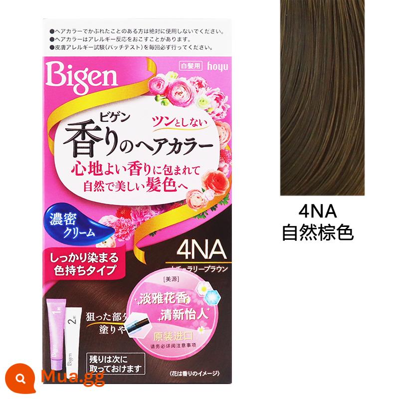 [Tự vận hành] Thuốc nhuộm tóc Bigen Huaguoxiangmeiyuan nhập khẩu Nhật Bản phủ trắng thuốc nhuộm tóc màu nâu chính hãng - 4NA màu nâu tự nhiên