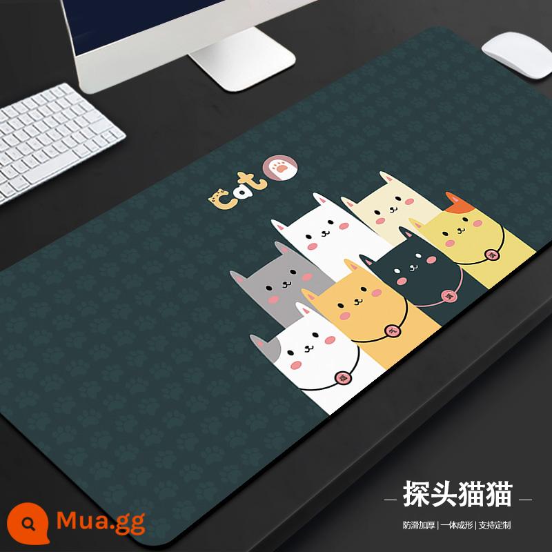 Siêu Lớn Miếng Lót Chuột Guochao Để Bàn Bàn Phím Máy Tính Máy Tính Để Bàn Thảm Nam Bàn Chơi Game Thảm Dài Bé Gái Tùy Chỉnh - màn hình mèo