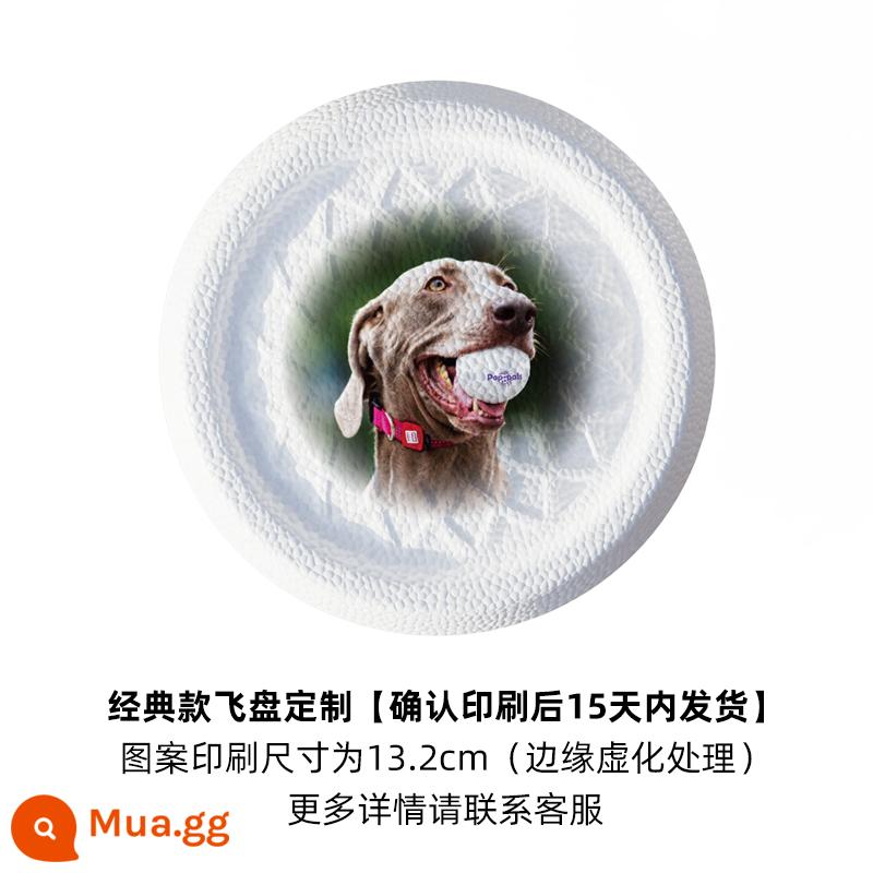 GiGwi đắt tiền cho đồ chơi chó Frisbee chó Frisbee đặc biệt Frisbee lông vàng bên chó chăn cừu huấn luyện ngoài trời Huấn luyện chó Frisbee - Đĩa bay cổ điển tùy chỉnh (giao trong vòng 15 ngày sau khi người mua xác nhận sản xuất)