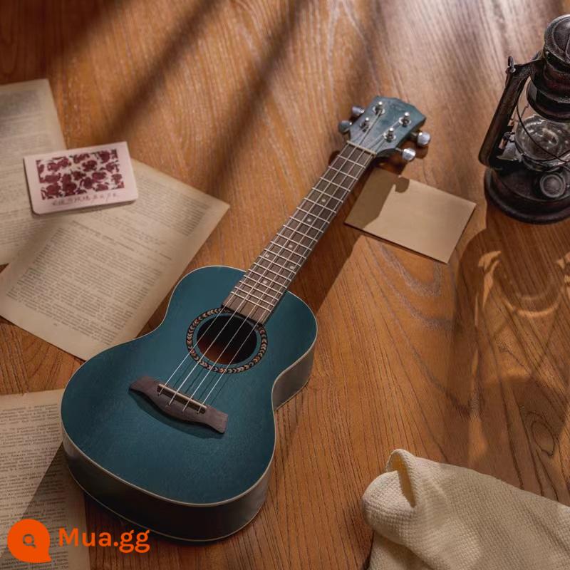 akeshi ukulele người mới bắt đầu phụ nữ chàng trai và trẻ em người lớn 23 inch mục veneer ukulele đàn guitar nhỏ - 23-inch [Single Board] Màu xanh gradient + Phụ kiện + Hướng dẫn