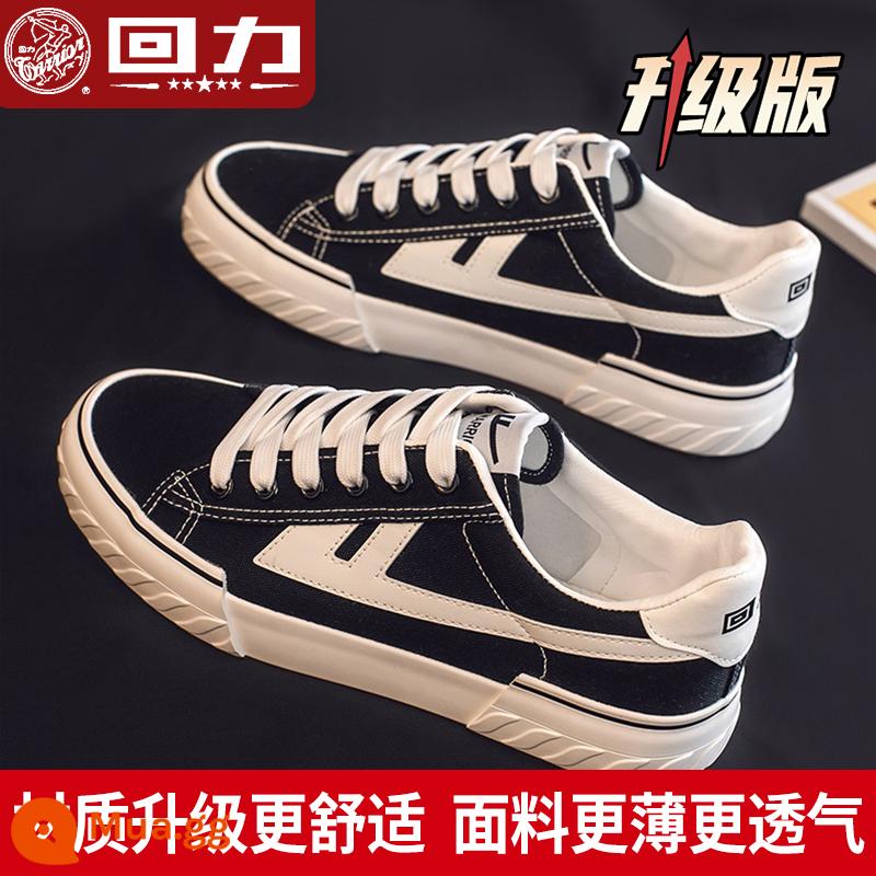 Kéo Lại Plus Nhung Nam Mùa Đông 2022 Ấm Mới Hai Bông Nhỏ Giày Vải Nam Tất Cả Trận Đấu giày Sneakers - Đen [nâng cấp]