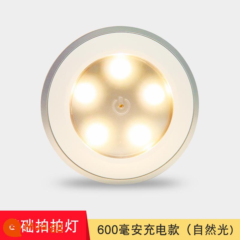 Điều khiển từ xa không dây sạc đèn ngủ LED pin đèn mô hình dính tủ rượu tủ trưng bày nhỏ đèn sân khấu - Đèn chiếu sáng cơ bản [model sạc 600 mAh] ánh sáng tự nhiên