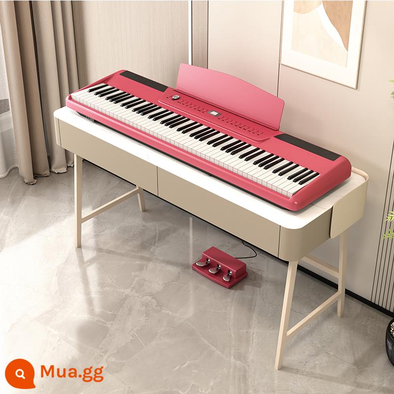 Đàn piano điện tử di động búa nặng 88 phím dành cho trẻ em mới bắt đầu dành cho người lớn giáo viên mẫu giáo nhà sản xuất đàn piano điện tử chuyên nghiệp - Mô hình chuyên nghiệp-di động ngoài trời chơi búa nặng ba bước bột-Bluetooth