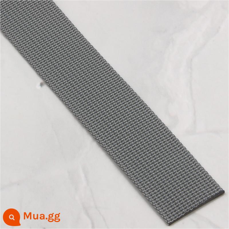 1.5-5CM Ruy Băng Nylon Hố Hoa Văn Màu Mã Hóa Lưng Túi Thay Thế Dây Đeo Vai Dây Đeo Túi Tự Làm Phụ Kiện Phụ Kiện - Mạng lưới rỗ được mã hóa màu xám đậm