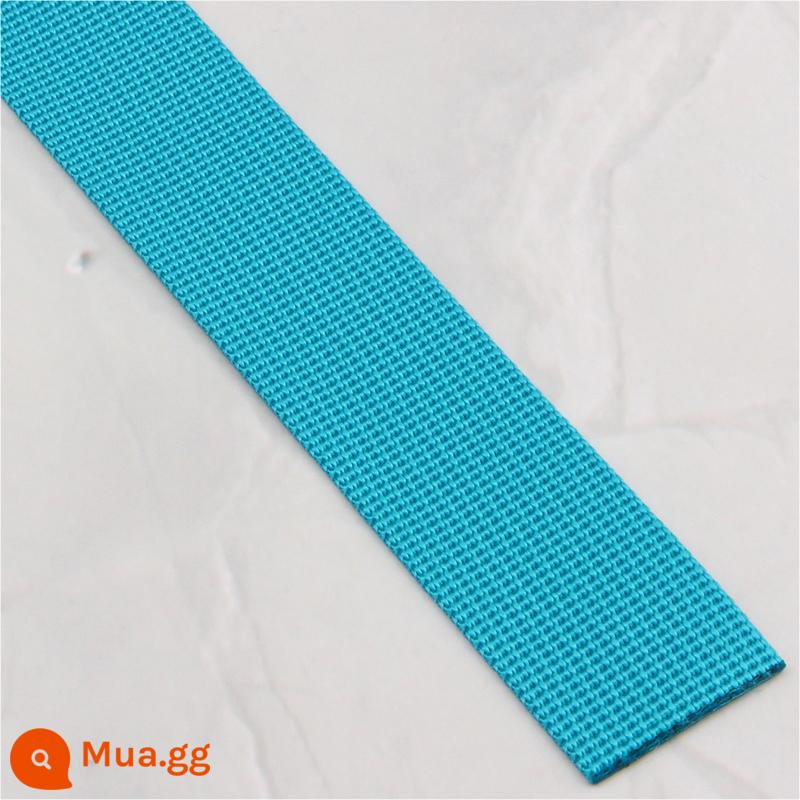 1.5-5CM Ruy Băng Nylon Hố Hoa Văn Màu Mã Hóa Lưng Túi Thay Thế Dây Đeo Vai Dây Đeo Túi Tự Làm Phụ Kiện Phụ Kiện - Vải gợn sóng được mã hóa Cyan