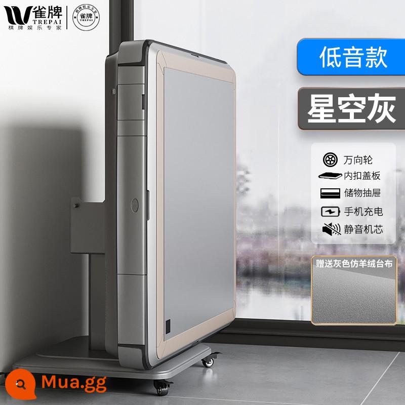 Que Pai [Xiaohongshu Hot Style] Máy mạt chược Hoàn toàn tự động tại nhà Bàn mạt chược mới Bàn ăn Máy mạt chược tự động đa năng - 16. Flagship nổi tiếng trên Internet máy bass-bầu trời đầy sao màu xám