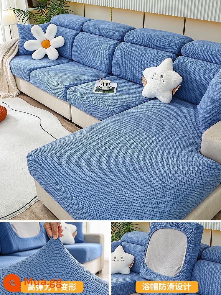 Ghế Sofa Co Giãn Ghế Sofa Tất Cả Bao Gồm Đa Năng Bốn Mùa Đa Năng Chống Trơn Trượt Sofa Đệm Ghế Sofa Mới 2022 - Lưới xiên - hoa lan tím