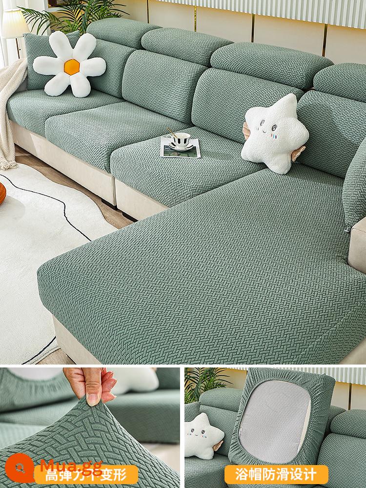 Ghế Sofa Co Giãn Ghế Sofa Tất Cả Bao Gồm Đa Năng Bốn Mùa Đa Năng Chống Trơn Trượt Sofa Đệm Ghế Sofa Mới 2022 - Lưới xiên - xanh thông