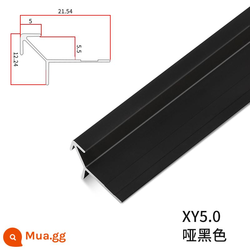 bảng tường 5mm kim loại đường trang trí gỗ veneer dải cạnh dải thẻ dải hợp kim nhôm dải cạnh bảo vệ chống va chạm dải tôi từ 5mm - Dải bảo vệ chống va chạm màu đen mờ 5 mm 3 mét/cái