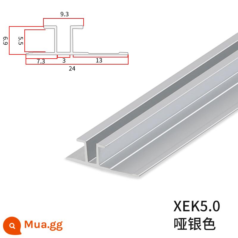 bảng tường 5mm kim loại đường trang trí gỗ veneer dải cạnh dải thẻ dải hợp kim nhôm dải cạnh bảo vệ chống va chạm dải tôi từ 5mm - Vòng eo bạc mờ 5mm 3 mét/cái