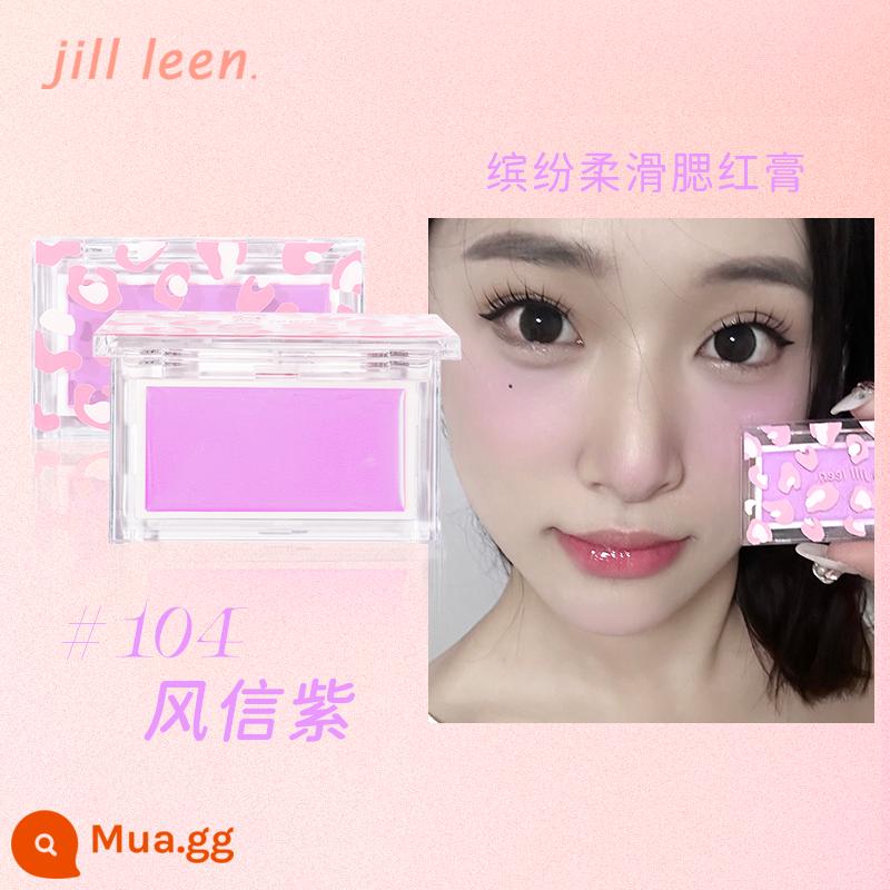 JILLLEEN Blush Cream Purple Blush Làm sáng, phồng và bền lâu, dưỡng ẩm tự nhiên, thân thiện với làn da, tạo đường nét và cải thiện làn da - 104 Fushin Tím