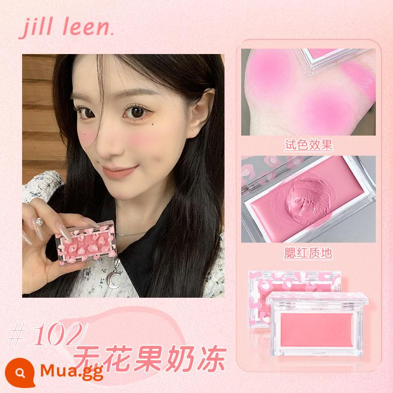 JILLLEEN Blush Cream Purple Blush Làm sáng, phồng và bền lâu, dưỡng ẩm tự nhiên, thân thiện với làn da, tạo đường nét và cải thiện làn da - 102Sung Sốt