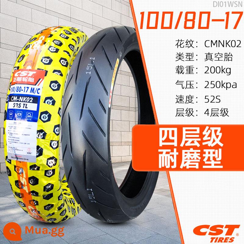 Lốp không săm xe máy Zhengxin Tire 90/100/110/120/130/140/150/60/70/80-17 inch - Lốp không săm 100/80-17 Zhengxin NK02 (sản phẩm mới)