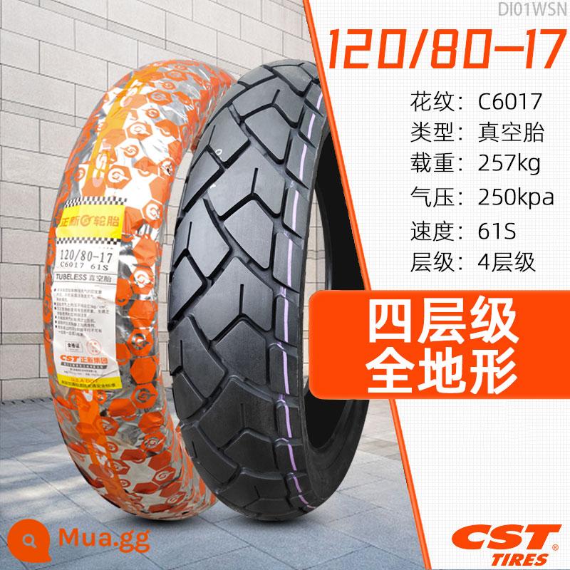 Lốp không săm xe máy Zhengxin Tire 90/100/110/120/130/140/150/60/70/80-17 inch - 120/80-17 Zhengxin (lốp chống trượt mọi địa hình)