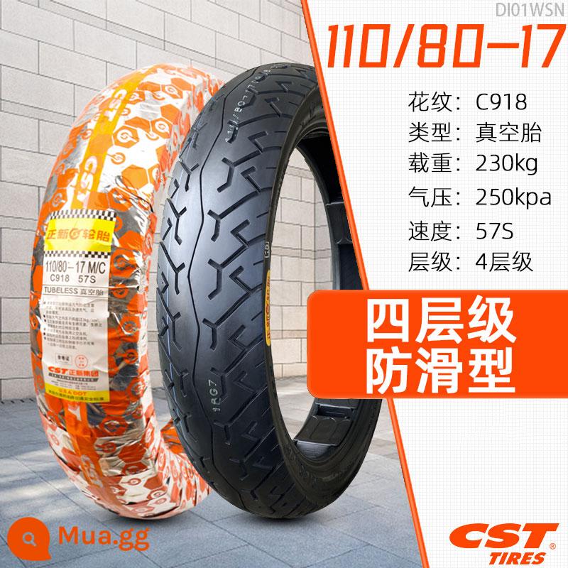 Lốp không săm xe máy Zhengxin Tire 90/100/110/120/130/140/150/60/70/80-17 inch - Lốp không săm 110/80-17 Zhengxin