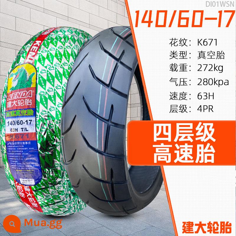 Lốp không săm xe máy Zhengxin Tire 90/100/110/120/130/140/150/60/70/80-17 inch - Lốp không săm 140/60-17Jianda