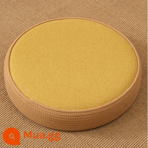 Nhật Bản Futon Đệm Phòng Khách Ban Công Cửa Sổ Vịnh Tất Nam Hộ Gia Đình Tầng Dày Thờ Phật Ngồi Trụ Thiền Thiền Đệm - màu vàng