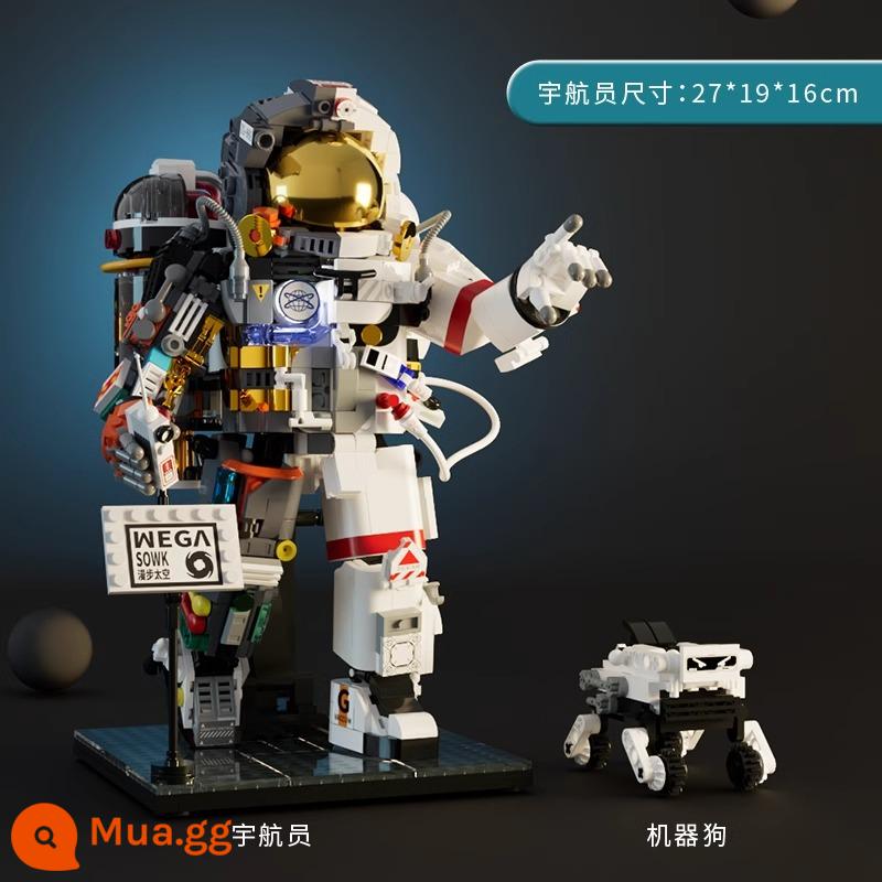 2023 Mới Spaceman Khối Xây Dựng Đồ Chơi Xếp Hình Lắp Ráp Trẻ Em Bé Trai Quà Tặng Sinh Nhật 10 Giáng Sinh 12 Tuổi - [Phiên bản tiêu chuẩn] Spaceman phát sáng bán trong suốt/1433 hạt + bộ phận phát sáng