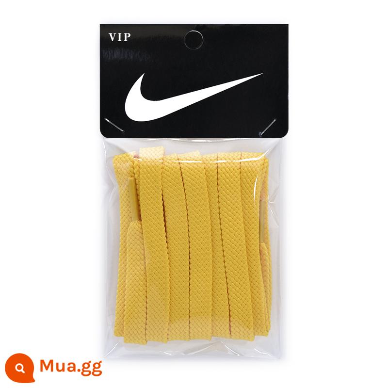 Dây giày cotton nguyên chất cho nam, đế phẳng màu trắng 2 lớp, thích hợp với giày Nike trắng, giày thường, giày thể thao, cotton nguyên bản, đa năng cho nữ - Đôi Nike Double Layer 1 Màu Vàng