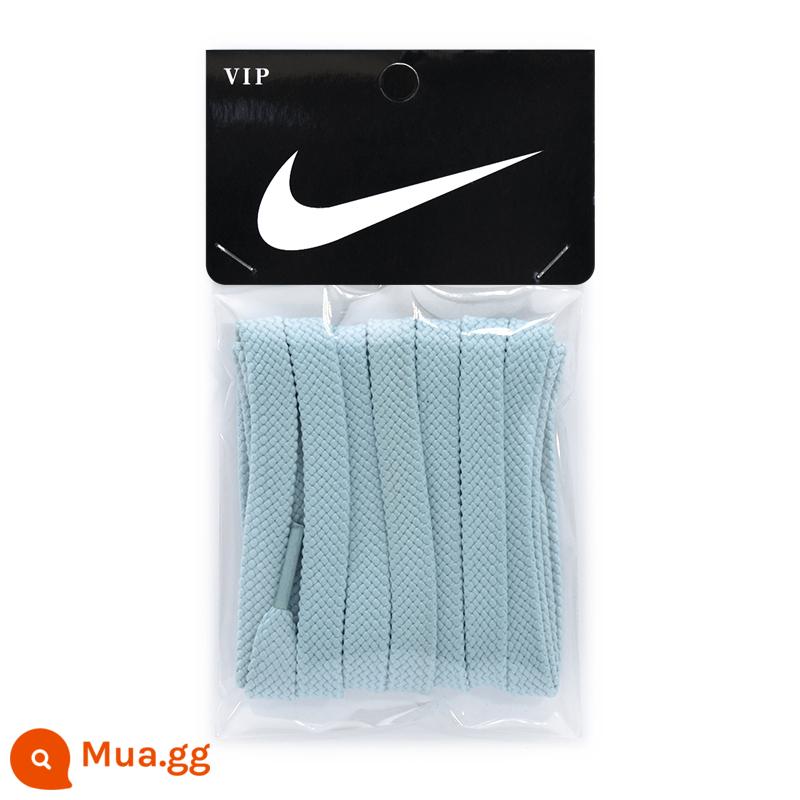 Dây giày cotton nguyên chất cho nam, đế phẳng màu trắng 2 lớp, thích hợp với giày Nike trắng, giày thường, giày thể thao, cotton nguyên bản, đa năng cho nữ - Đôi Nike Double Layer 1 Màu Xanh Hồng