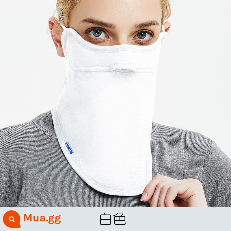 SoloSunny Mặt Nạ Bảo Vệ Mắt Nữ Mùa Đông Lạnh Và Ấm Cotton Nguyên Chất Dày Plus Nhung Tai Ngoài Trời Mặt Nạ Nam - Trắng [phong cách mùa đông]