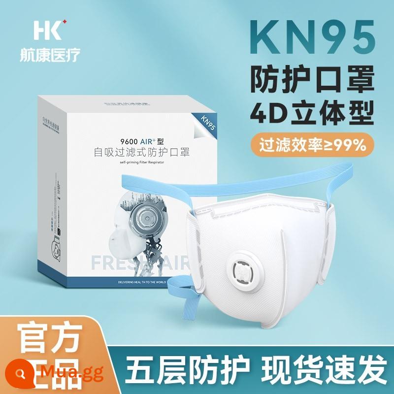 Mặt nạ KN95 3d tiêu chuẩn quốc gia ba chiều KF dùng một lần 94 nữ tiêu chuẩn quốc gia chống bụi dày có giá trị cao cửa hàng chính hãng hàng đầu - Hàng có sẵn, giao hàng nhanh⭐Mức bảo vệ KN95] Mã M màu trắng 5 miếng [có van thở]