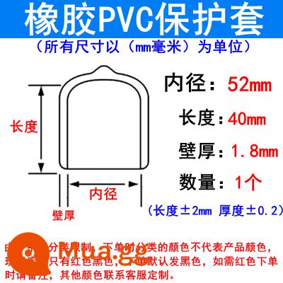 cao su tay áo nhựa ống thép bảo vệ tay áo cap cao su tay áo dây con dấu đầu nắp cao su vít khối cắm chủ đề nắp bảo vệ - tím nhạt