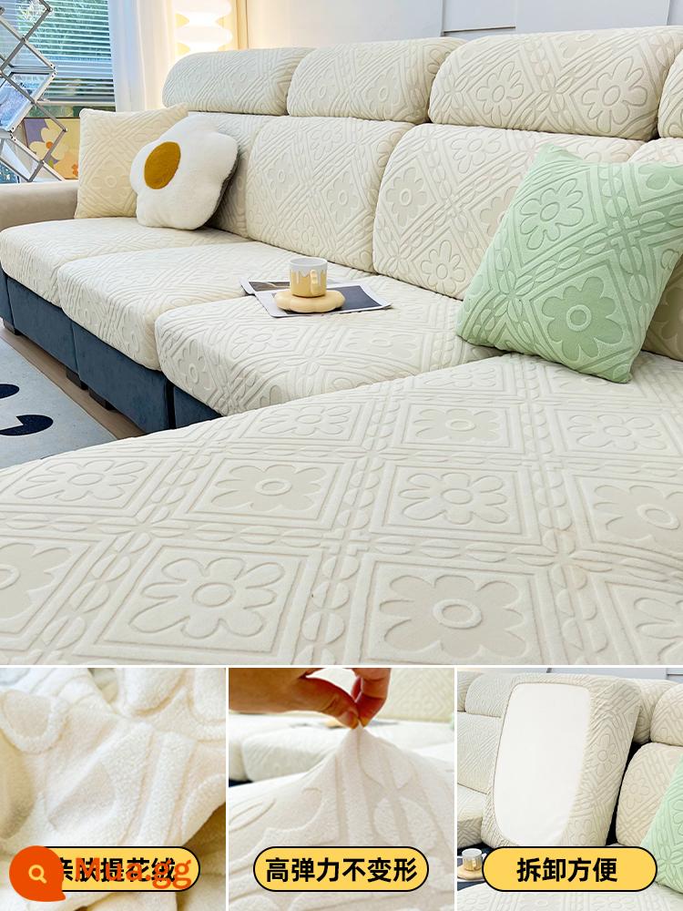 Vỏ sofa đa năng, trọn gói, không cần đo, một bộ sofa chống trượt đa năng, vỏ đệm sofa, ga trải sofa co giãn - Yaqing-Mibai