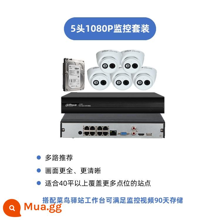 Bộ Giám Sát Phiên Bản Uniview Bán Chạy (không bao gồm cáp mạng và cáp VGA, không bao gồm công lắp đặt) - Bộ giám sát 5 đầu 1080P