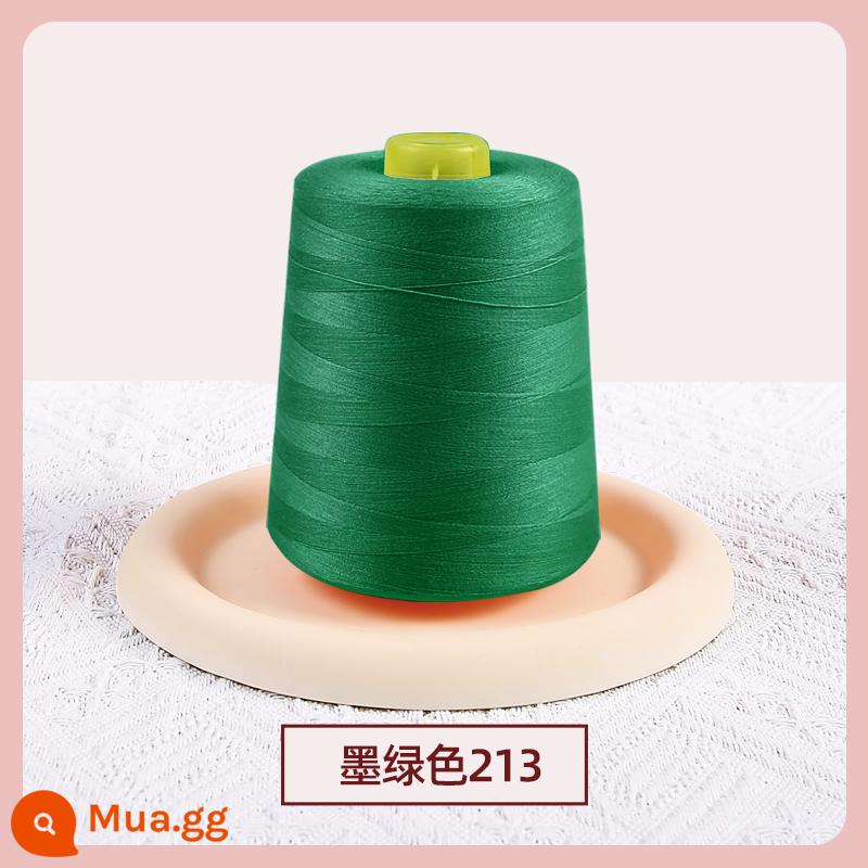 402 chỉ may máy may chỉ may tay gia đình 2 sợi chỉ mỏng chùa chỉ may quần áo tốc độ cao phẳng xe sợi polyester trắng đen - Xanh đậm 8000 thước 213