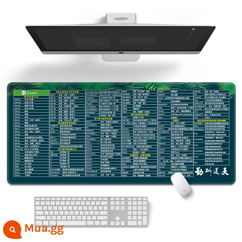 Sáng Tạo Phím Tắt Quá Khổ Miếng Lót Chuột Hoạt Hình Văn Phòng Chống Trượt Máy Tính Xách Tay Bàn Phím Miếng Lót Bàn Học Miếng Lót Cho Nam Và Nữ - Mô hình cây xanh EXCEL
