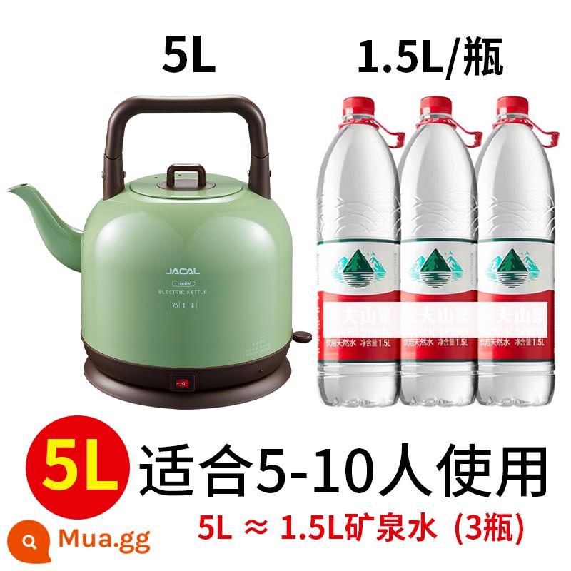 GL-168 Cao Năng lượng nhiệt điện GL-168 Năng lượng nhiệt điện 5L Thép không gỉ Nhiệt độ Nhiệt độ Nhỏ nhanh Nhiệt độ dài - 5L Xanh Ngọc Lục Bảo (phù hợp cho 5-10 người)