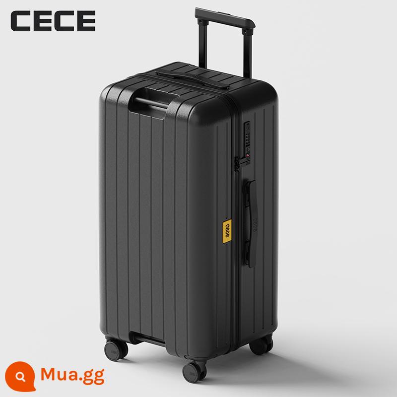 CECE2023 Mới Phanh Vali Đa Năng Công Suất Lớn Nâng Xe Đẩy 28 Inch Nam 30 Nữ Hành Lý - đen