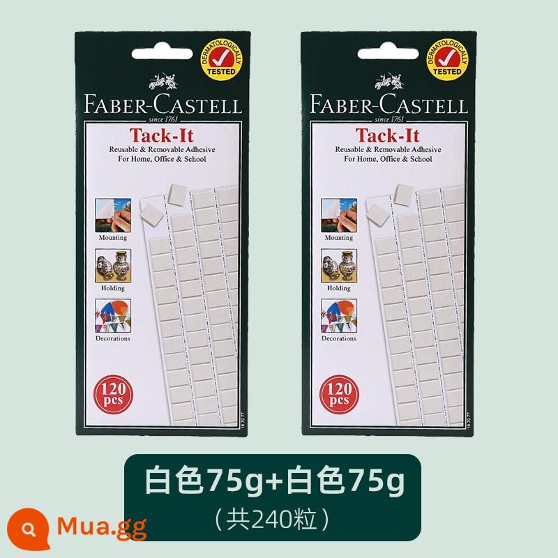 [Tự vận hành] Đức FABER-CASTELL/ Faber-Castell Clay Free Liquid Nail Clay Photo Wall Photo Frame Balloon No Trace Keo hai mặt Keo làm sạch tai nghe Keo dán tường Đặc biệt - Trắng 75g*2 (khoảng 240 miếng)