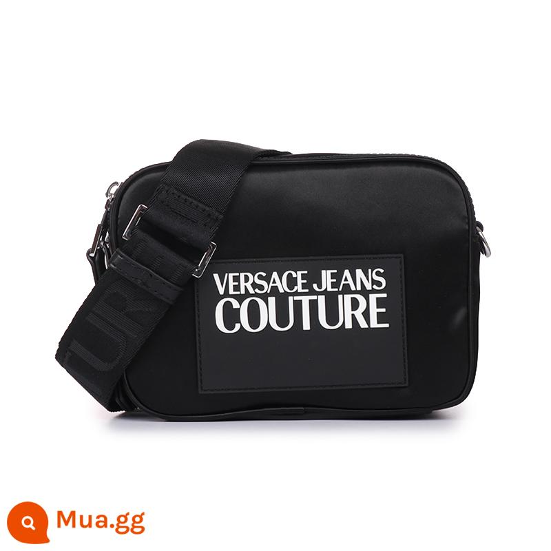 [Tự vận hành] Túi máy ảnh đeo vai bằng sợi polyester màu đen của Versace Jeans Couture Ms. - đen