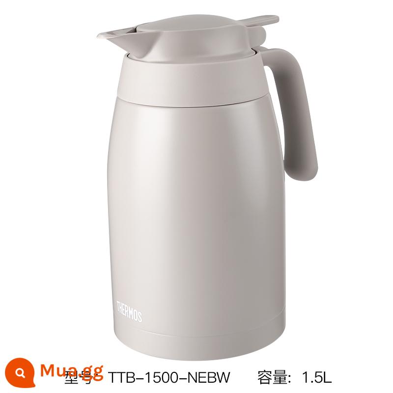 [Tự vận hành] Bình giữ nhiệt THERMOS Bình giữ nhiệt bình giữ nhiệt văn phòng tại nhà Bình đun nước inox TTB - Xám Cực (1.5L) Phong Cách Mới