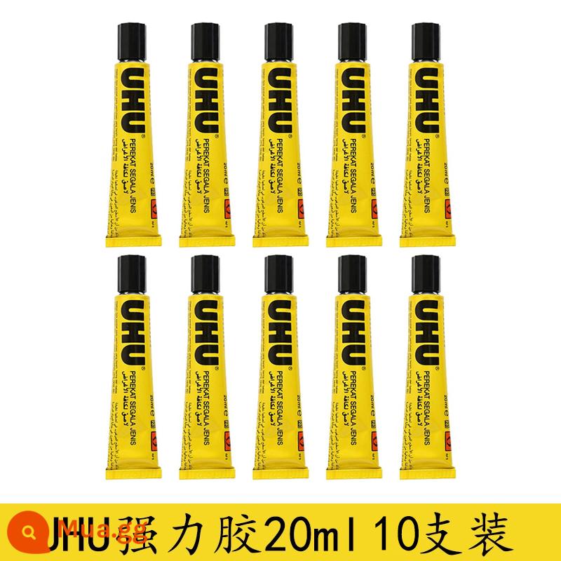 [Tự vận hành] Keo dán mạnh UHU nhập khẩu từ Đức keo dán phổ thông thủ công trong suốt mô hình gỗ thủy tinh kim loại chế biến gỗ sửa chữa giày đa chức năng đặc biệt keo dính keo dính đa năng - 20ML-10 miếng